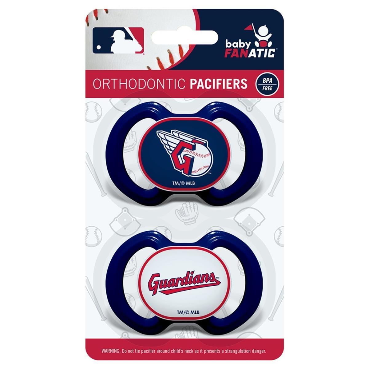 Masterpieces Puzzle 598801831 Cleveland Guardians Pacifier - Pack of 2