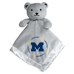 Masterpieces Puzzle 598800507 14 x 14 in. NCAA Michigan Wolverines Security Plush Bear, Gray