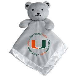 Masterpieces Puzzle 598800620 14 x 14 in. NCAA Miami Hurricanes Security Plush Bear, Gray