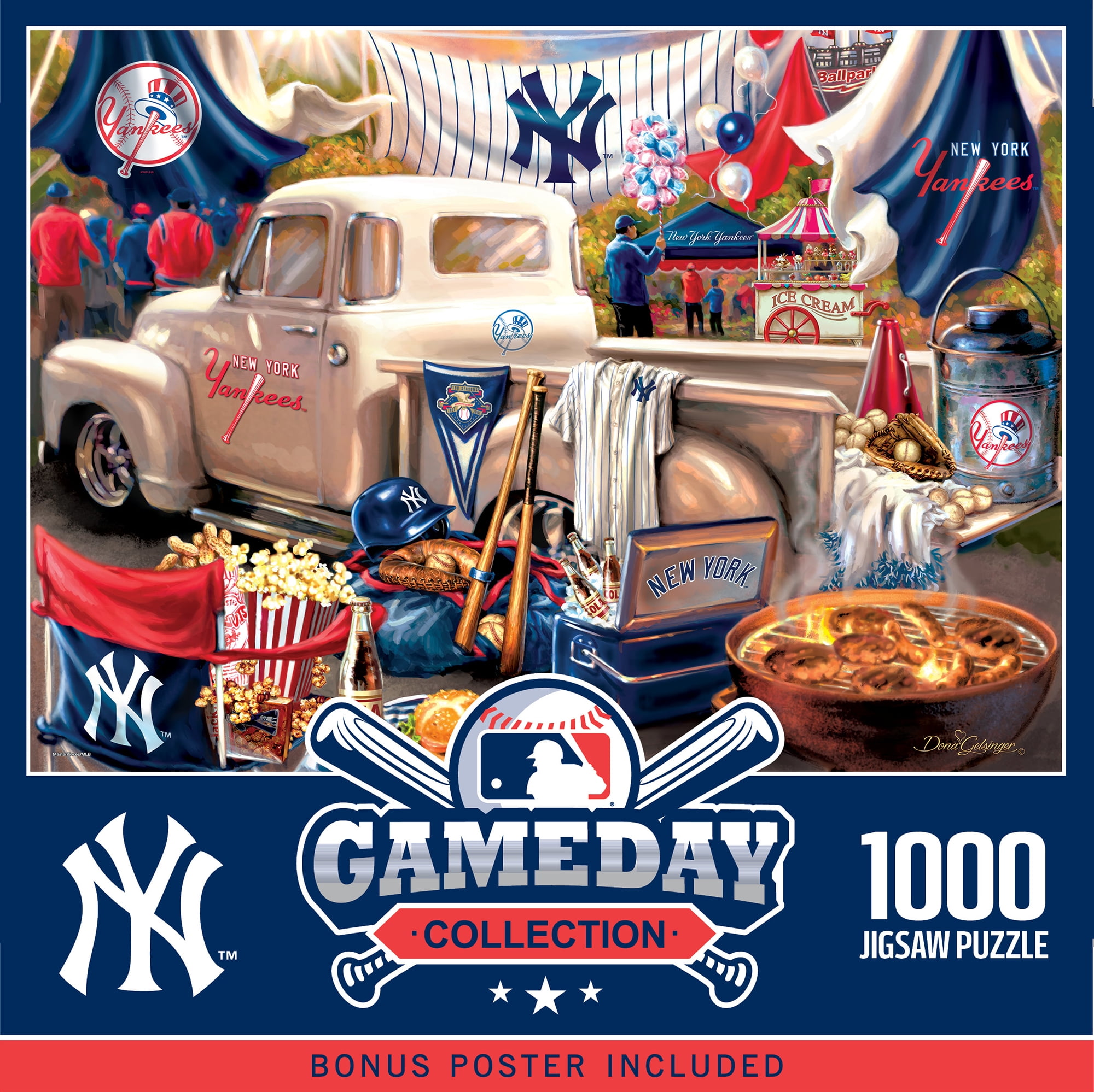Picture of Masterpieces Puzzle 598801004 New York Yankees Gameday Design Puzzle - 1000 Piece