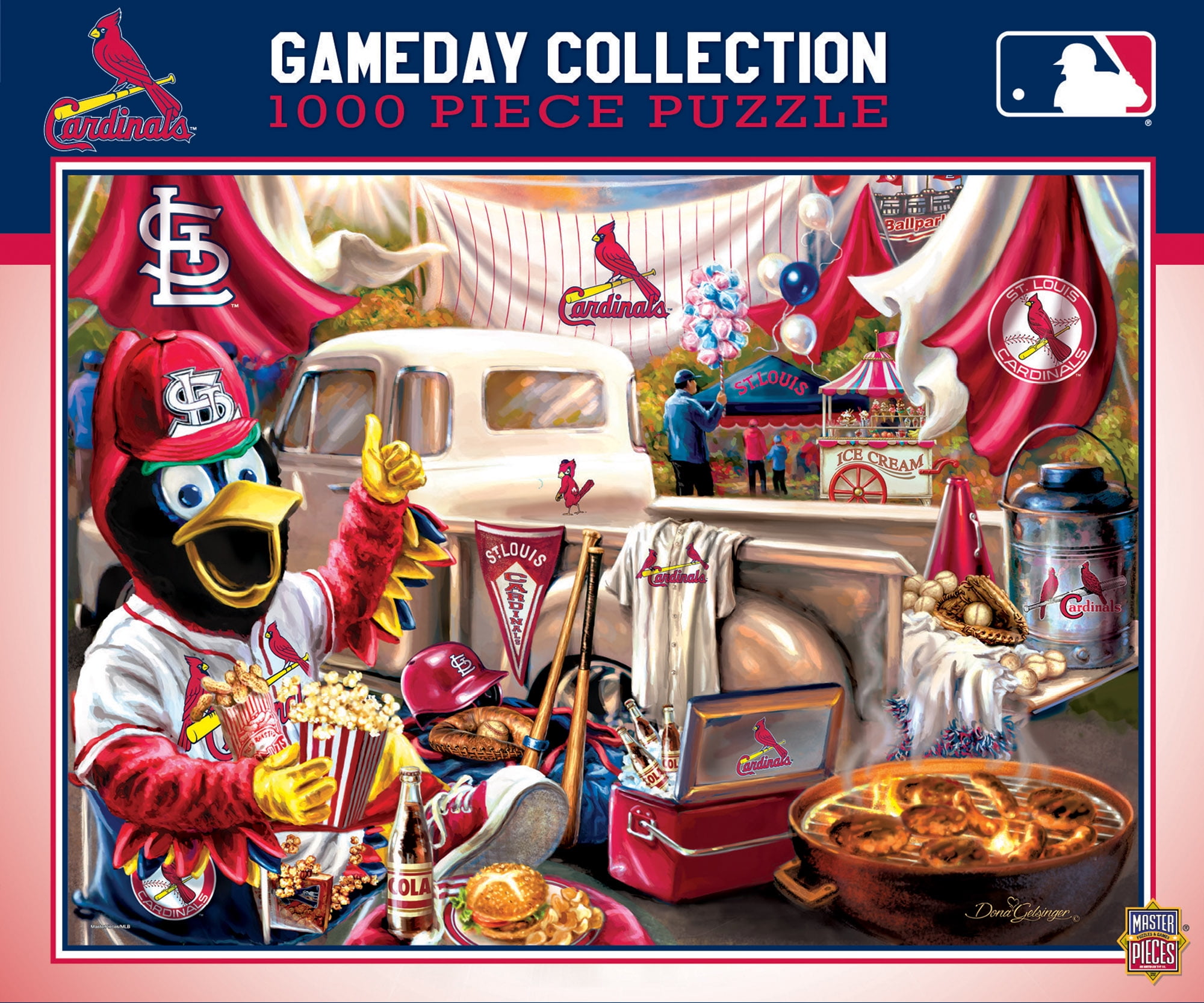 Picture of Masterpieces Puzzle 598801005 St. Louis Cardinals Gameday Design Puzzle - 1000 Piece