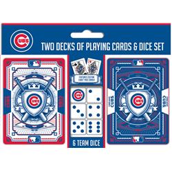 Masterpieces Puzzle 598801329 Chicago Cubs Playing Cards & Dice Set