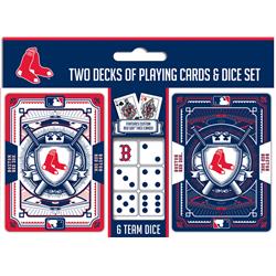 Boston Red Sox Playing Cards & Dice Set