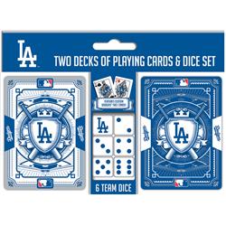 Masterpieces Puzzle 598801333 Los Angeles Dodgers Playing Cards & Dice Set