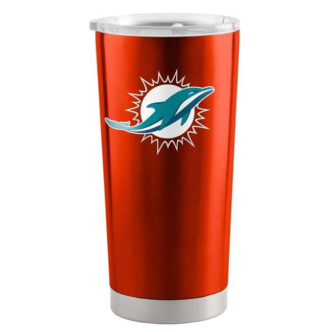 629366720 20 oz Stainless Steel Miami Dolphins Travel Tumbler