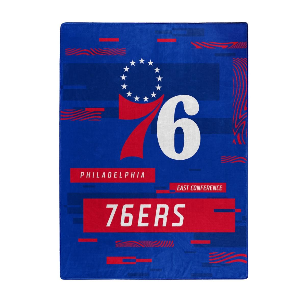 60 x 80 in. Philadelphia 76ers Raschel Digitize Design Blanket