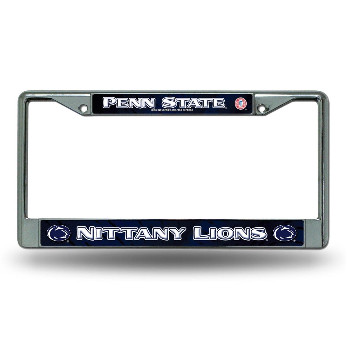 1140702639 Penn State Nittany Lions Frame Chrome Printed Insert License Plate
