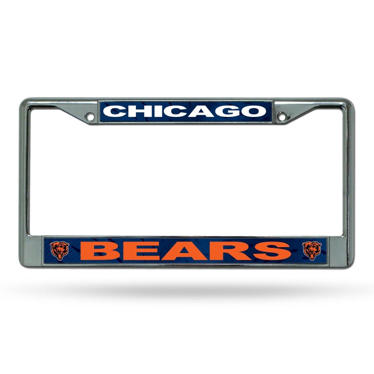 1140702646 Chicago Bears Frame Chrome Printed Insert License Plate