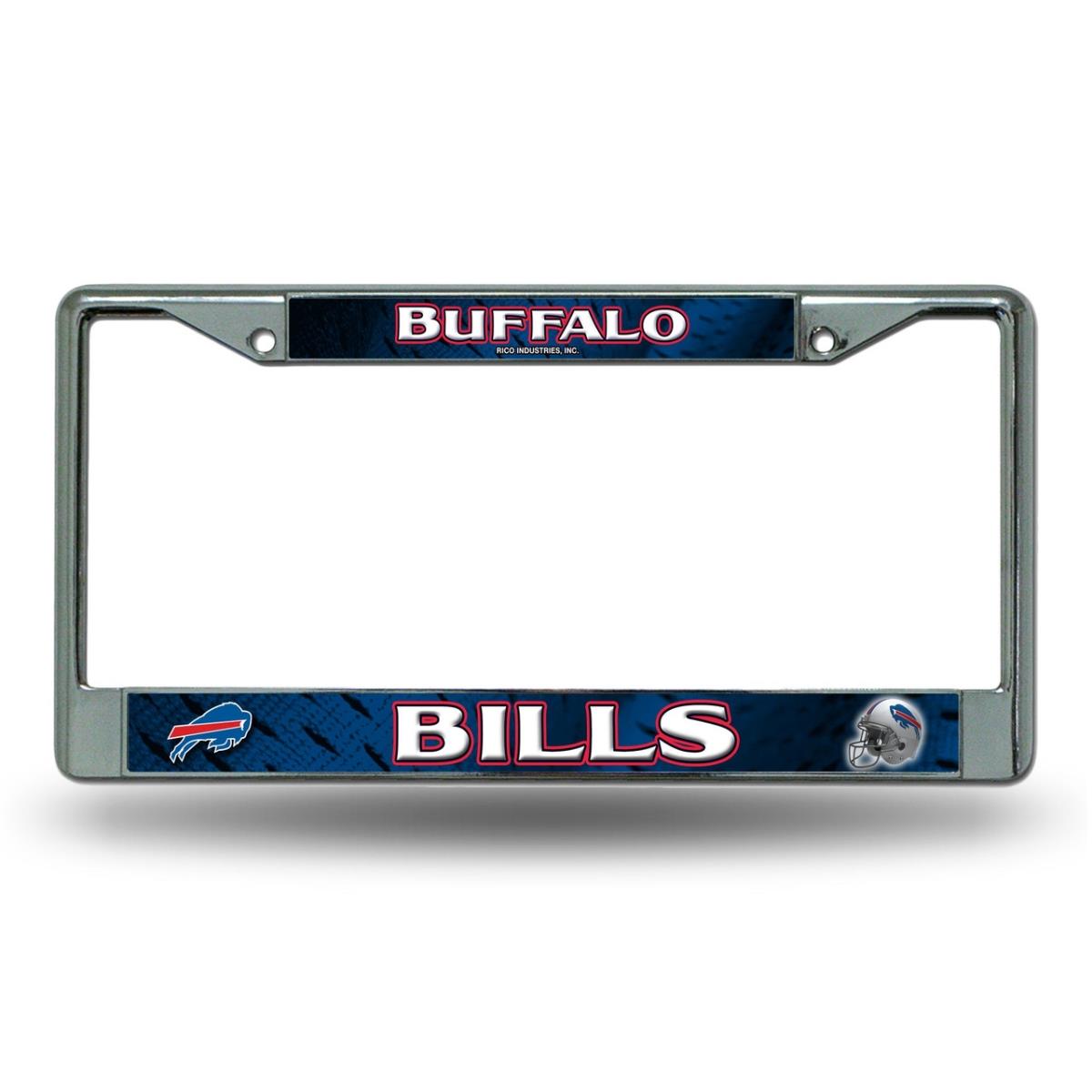 1140702647 Buffalo Bills Frame Chrome Printed Insert License Plate