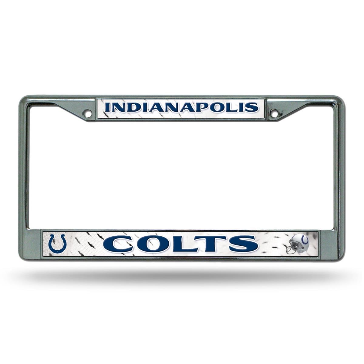 1140702651 Indianapolis Colts Frame Chrome Printed Insert License Plate