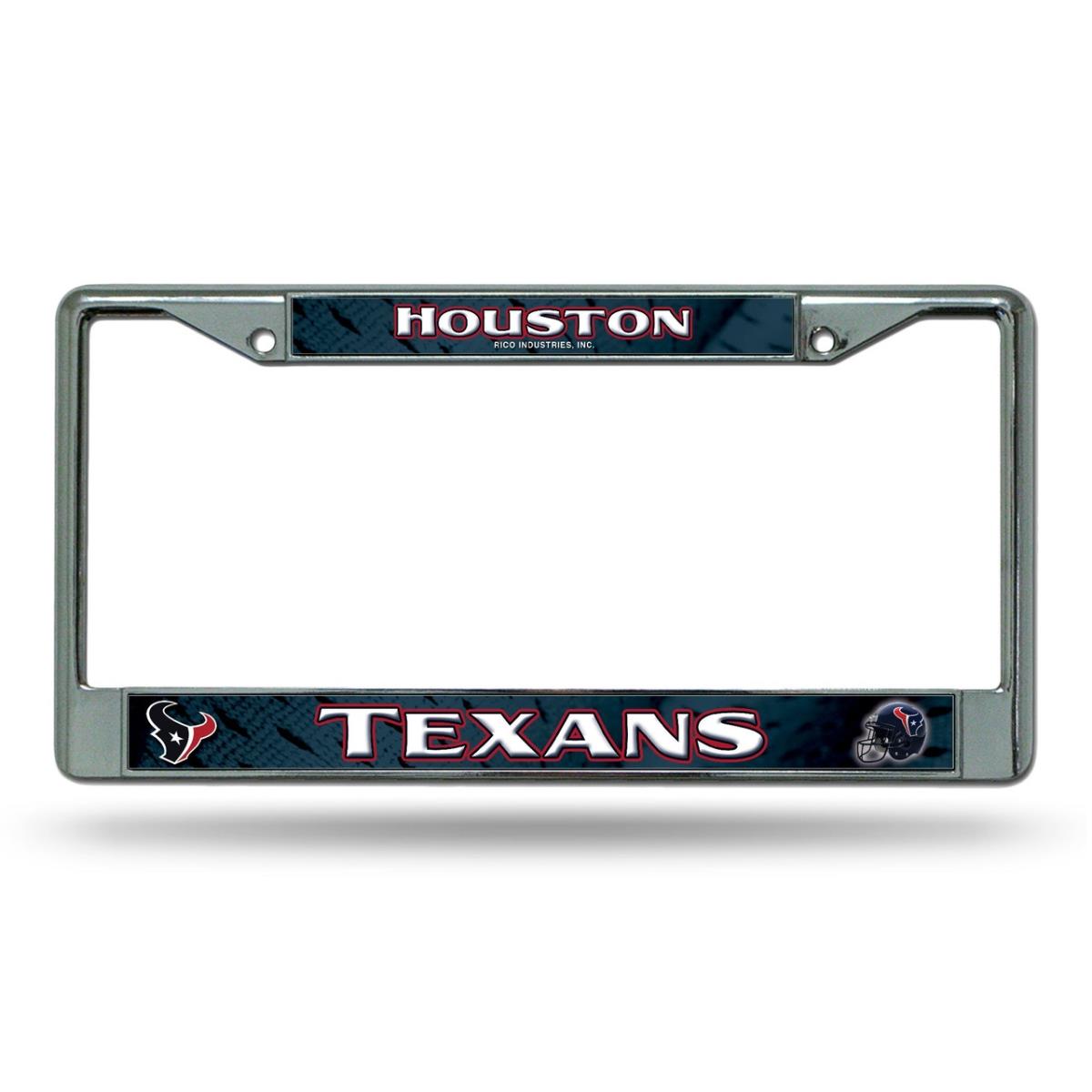1140702661 Houston Texans Frame Printed Insert License Plate, Chrome