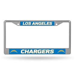 1140725803 Los Angeles Chargers Frame Printed Insert License Plate, Chrome