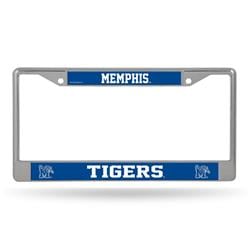 1140726052 Memphis Tigers Frame Printed Insert License Plate, Chrome
