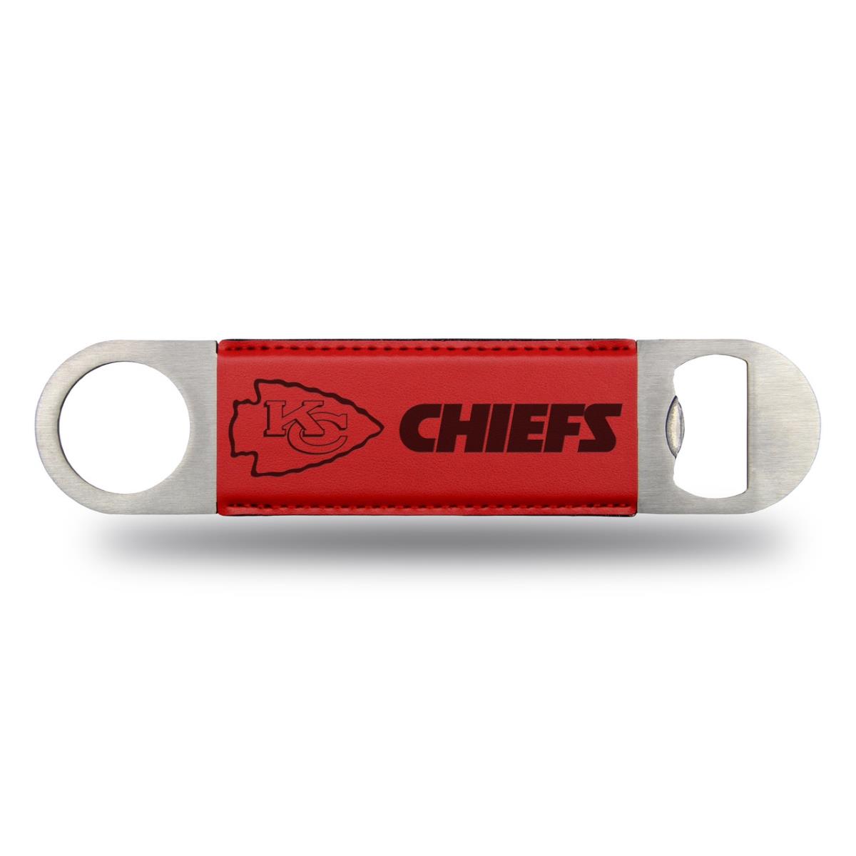 Picture of Rico Industries 1140730214 Kansas City Chiefs Bar Blade Laser Engraved Bottle Opener