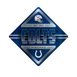 1140746232 Indianapolis Colts Metal Diamond Shape Sign