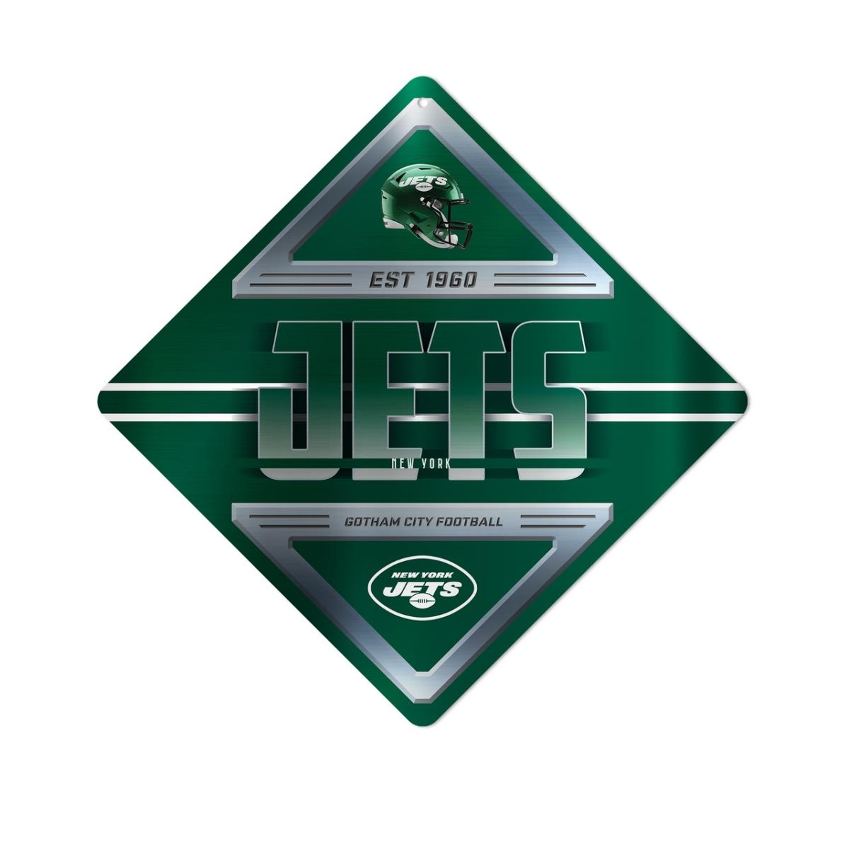 1140746240 New York Jets Metal Diamond Shape Sign