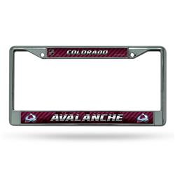 6734582384 Colorado Avalanche Frame Chrome Printed Insert License Plate
