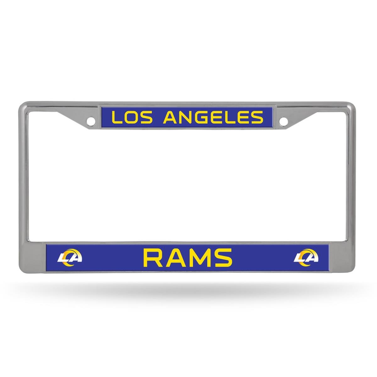 6734582488 Los Angeles Rams Frame Chrome Printed Insert License Plate