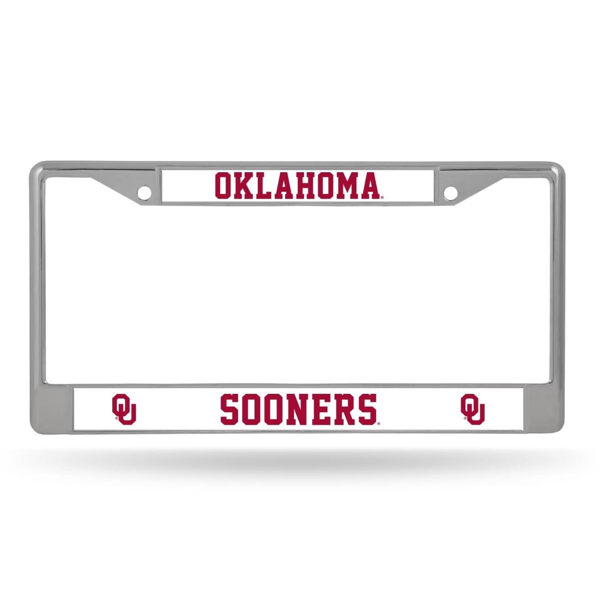 6734549216 Oklahoma Sooners Frame Chrome License Plate