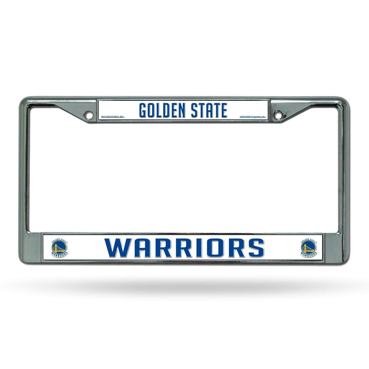 6734569160 Golden State Warriors Frame Chrome License Plate
