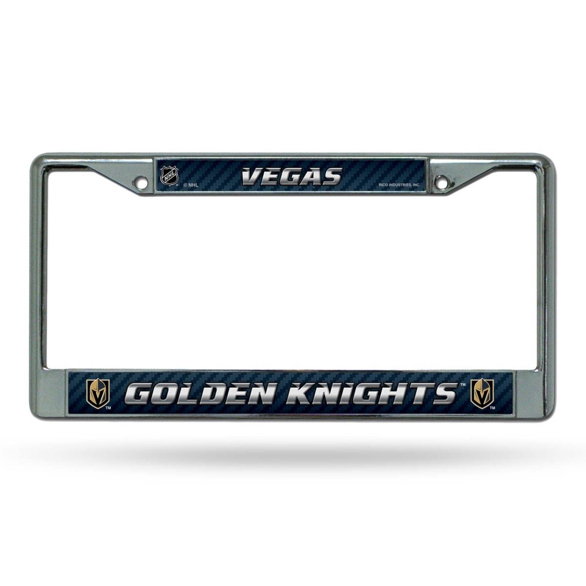 6734531778 Vegas Golden Knights Frame Chrome Printed Insert License Plate