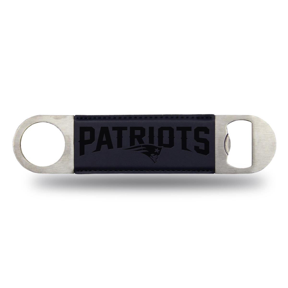 Picture of Rico Industries 6734598702 New England Patriots Bar Blade Laser Engraved Bottle Opener