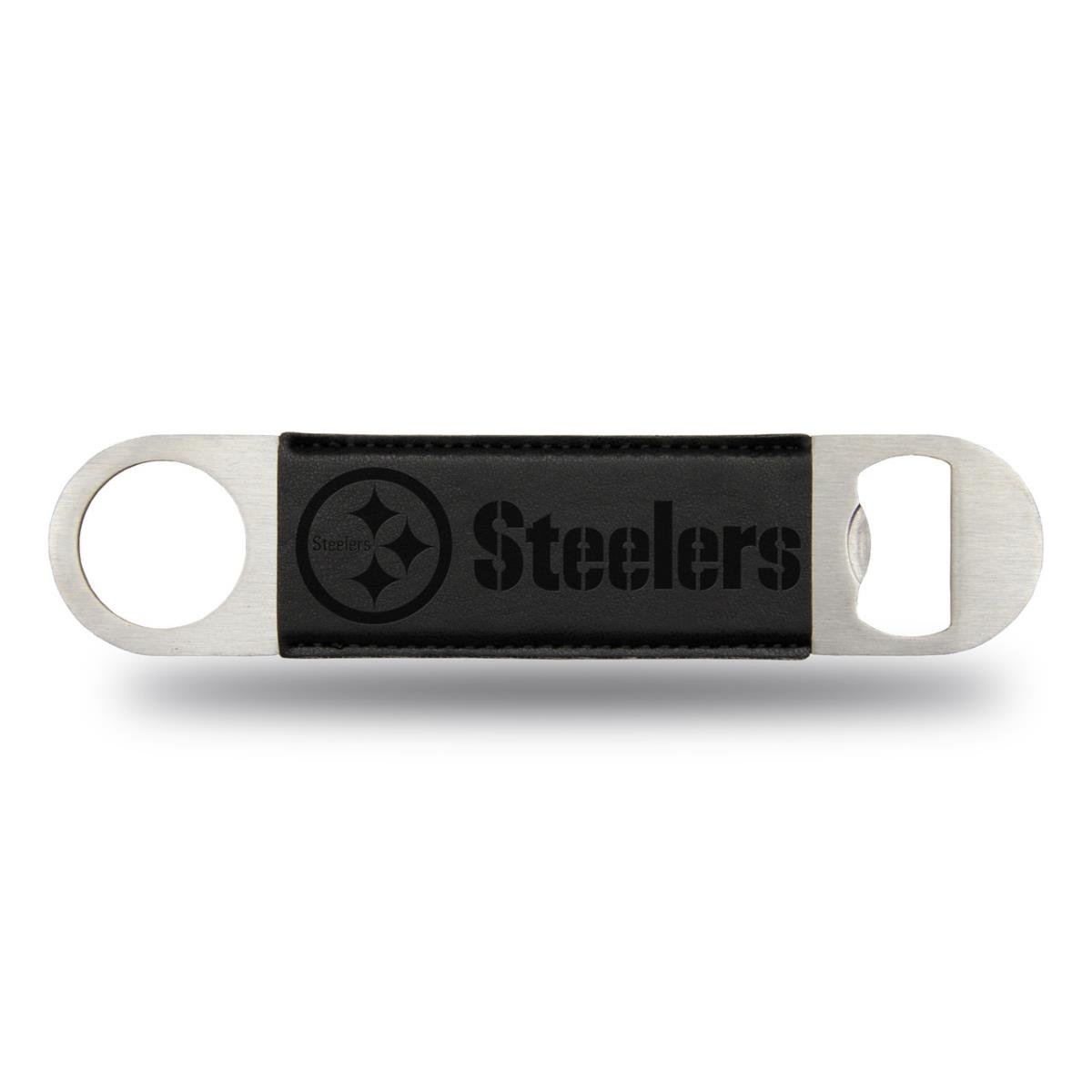 Picture of Rico Industries 6734598727 Pittsburgh Steelers Bar Blade Laser Engraved Bottle Opener