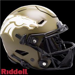 9585563165 NFL Denver Broncos Helmet  Authentic Full Size SpeedFlex Style Salute To Service