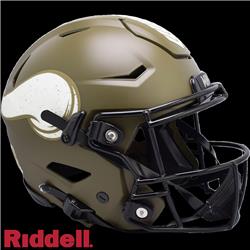 Minnesota Vikings Helmet Riddell Authentic Full Size SpeedFlex Style Salute to Service