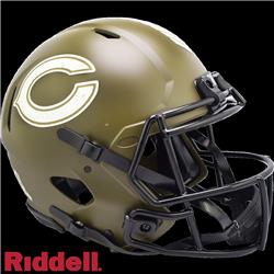 9585563196 NFL Chicago Bears  Authentic Full Size Speed Style Salute To Service Helmet