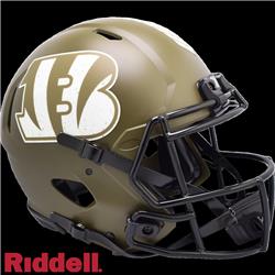 9585563197 NFL Cincinnati Bengals  Authentic Full Size Speed Style Salute to Service Helmet