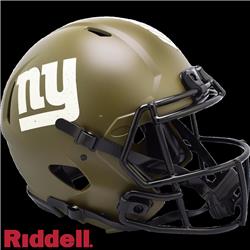 Riddell 9585563242 New York Giants 2022 Salute to Service Speed Authentic Helmet Olive Green - Full Size