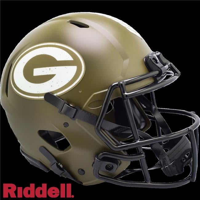 Green Bay Packers  Authentic Full Size Speed Style Salute To Service Helmet