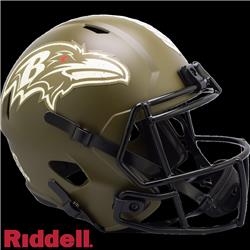 9585563285 NFL Baltimore Ravens  Replica Full Size Speed Style Salute To Service Helmet