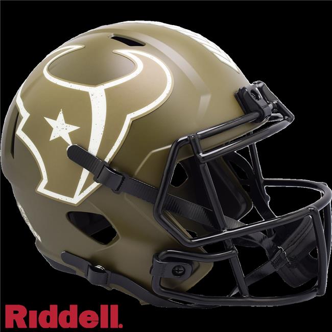Houston Texans  Replica Full Size Speed Style Salute To Service Helmet