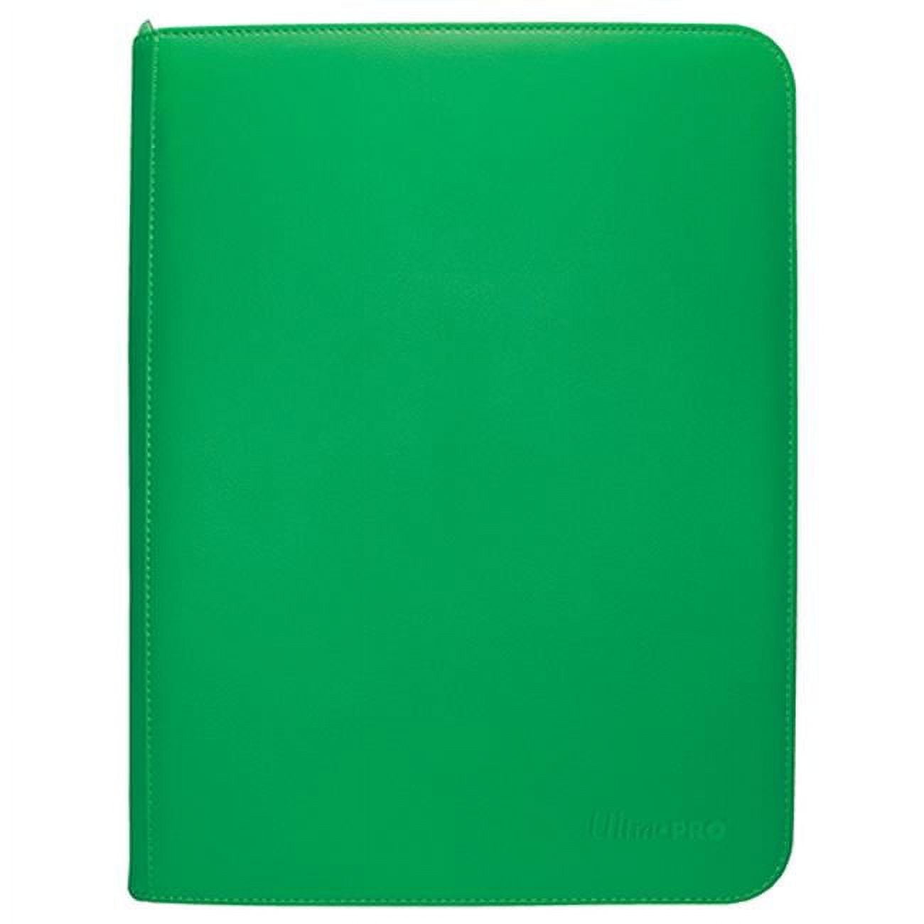 Vivid 9 Pocket Zippered PRO-Binder, Green