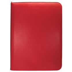 7442715903 Vivid 9 Pocket Zippered PRO-Binder, Red