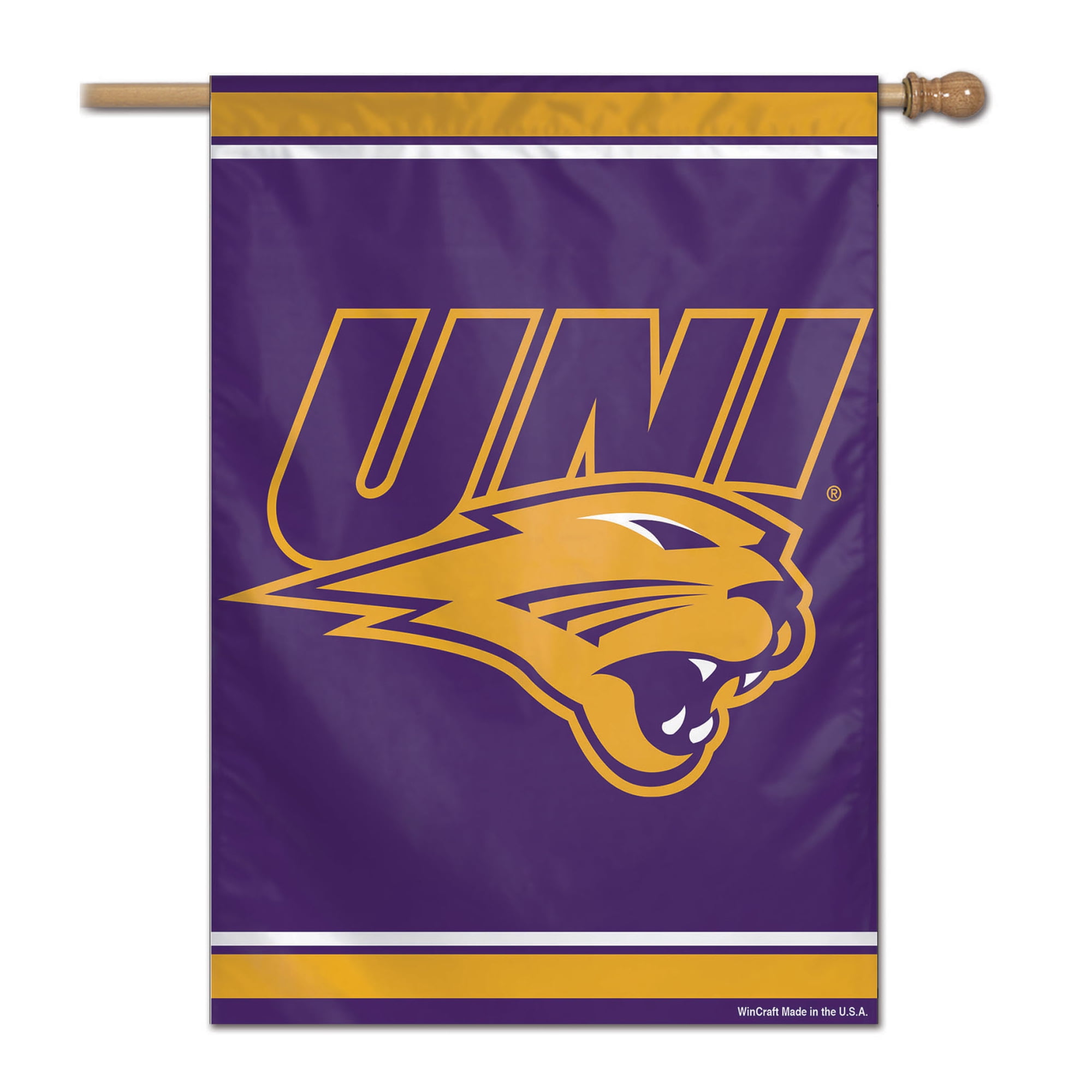 28 x 40 in. Vertical Northern Iowa Panthers Banner
