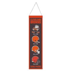 8 x 32 in. Cleveland Browns Wool Heritage Evolution Design Banner