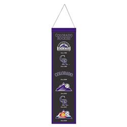 8 x 32 in. Colorado Rockies Wool Heritage Evolution Design Banner