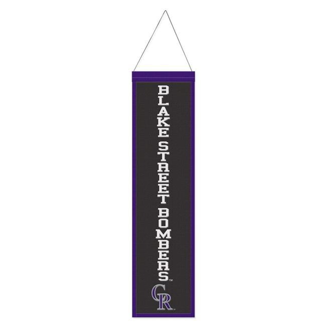8 x 32 in. Heritage Slogan Design Colorado Rockies Wool Banner