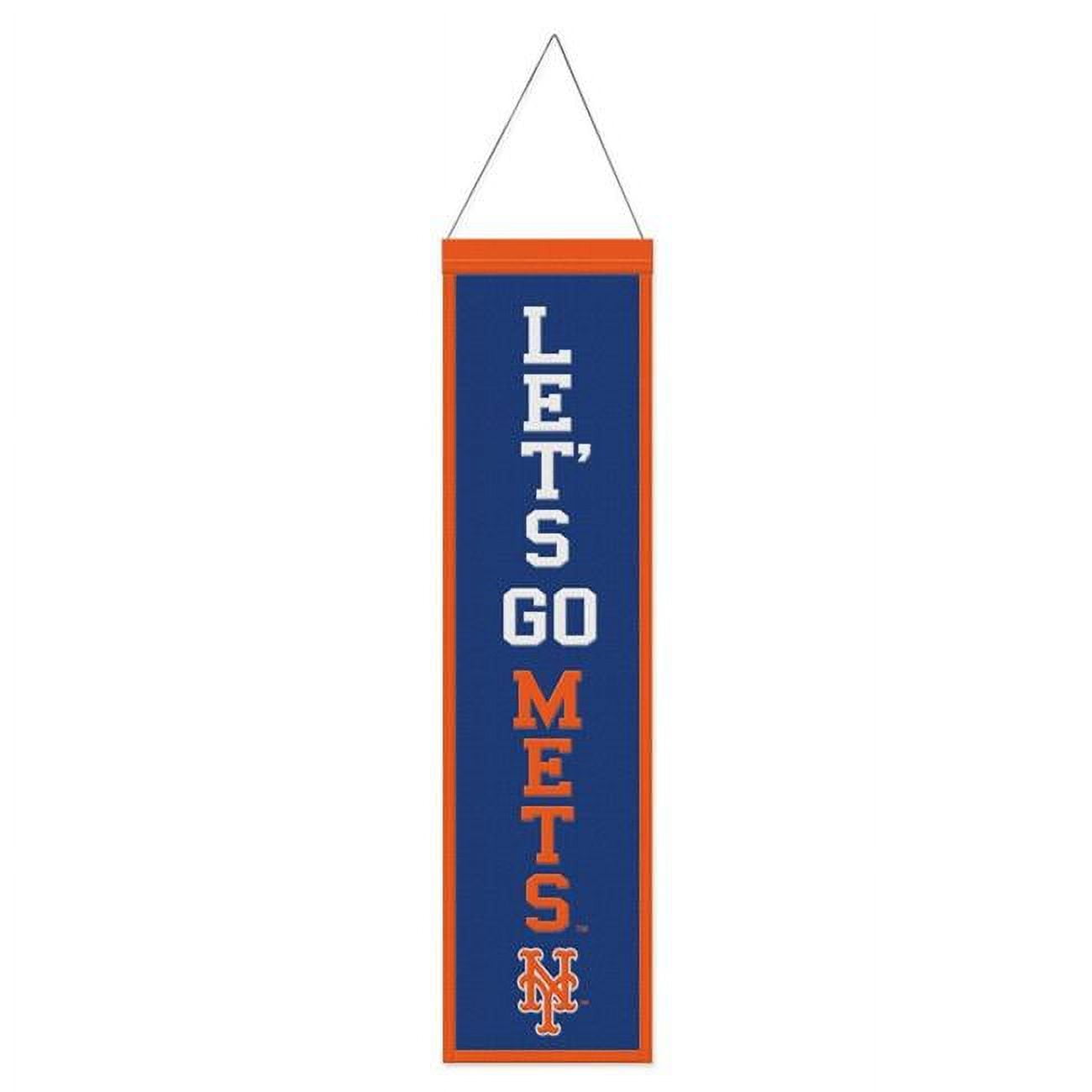 8 x 32 in. MLB New York Mets Banner Wool Heritage Slogan Design