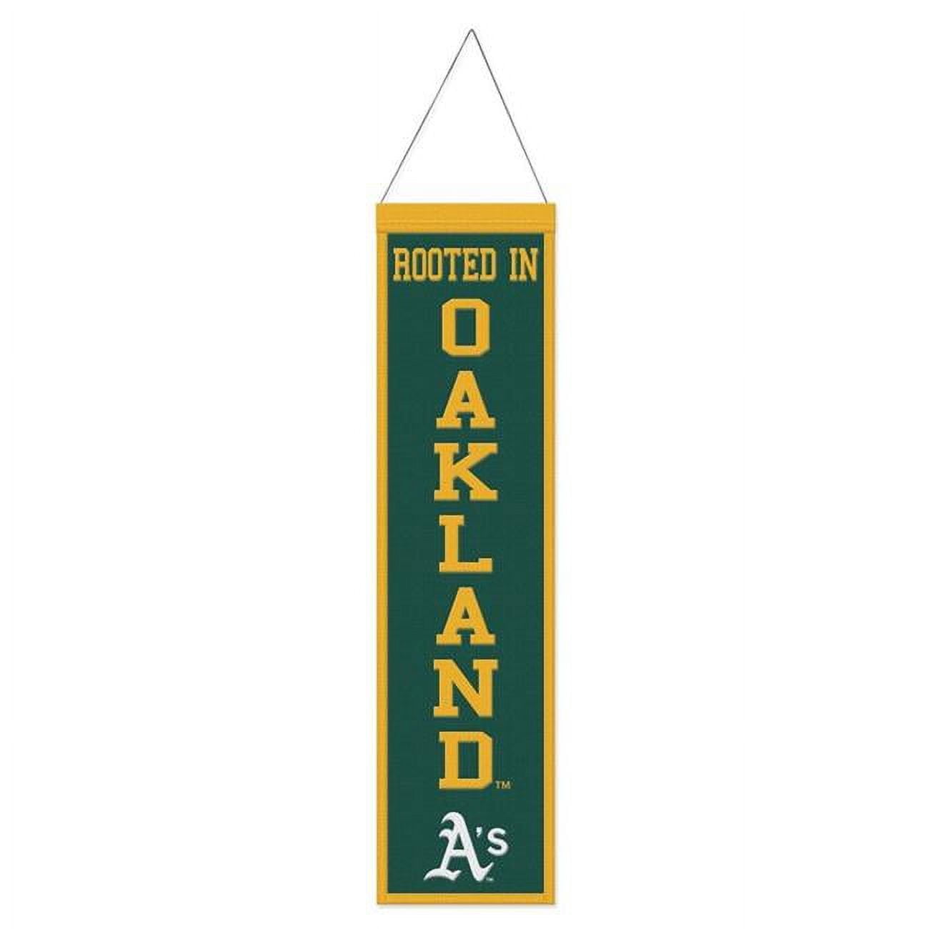 8 x 32 in. Oakland Athletics Banner Wool Heritage Slogan Design