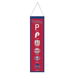 9416647828 8 x 32 in. MLB Philadelphia Phillies Wool Heritage Evolution Design Banner