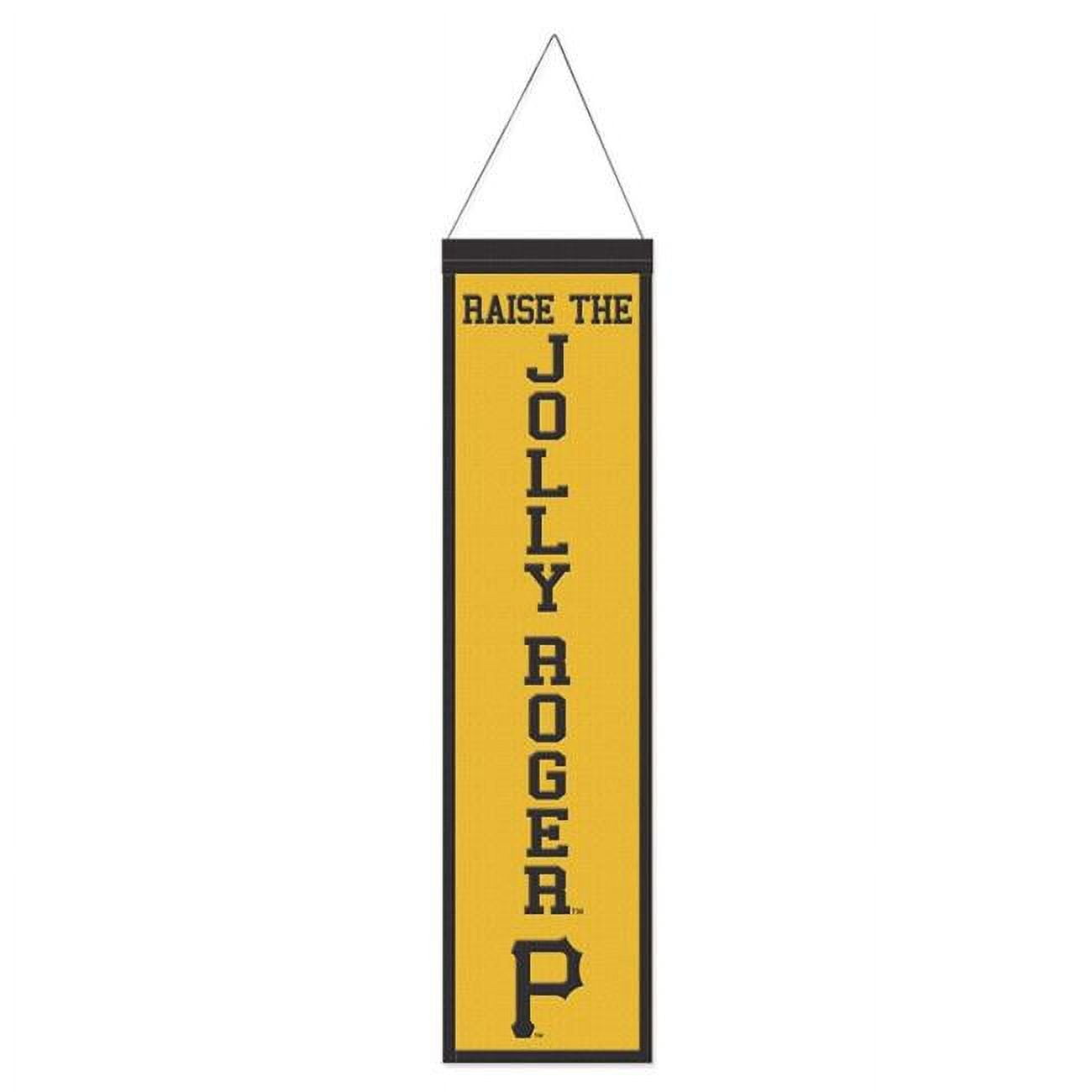 8 x 32 in. MLB Heritage Slogan Design Pittsburgh Pirates Banner Wool