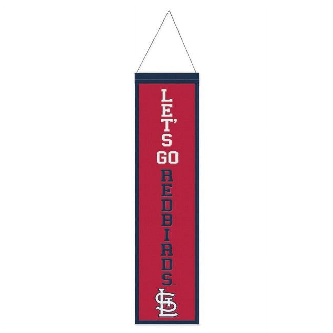 9416647886 8 x 32 in. St. Louis Cardinals Wool Heritage Slogan Design Banner