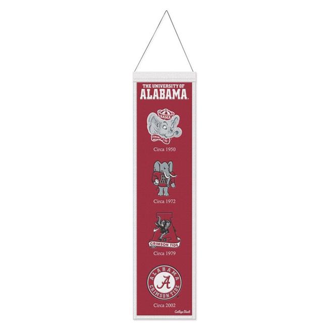 9416647947 8 x 32 in. Alabama Crimson Wool Tide Heritage Evolution Design Banner