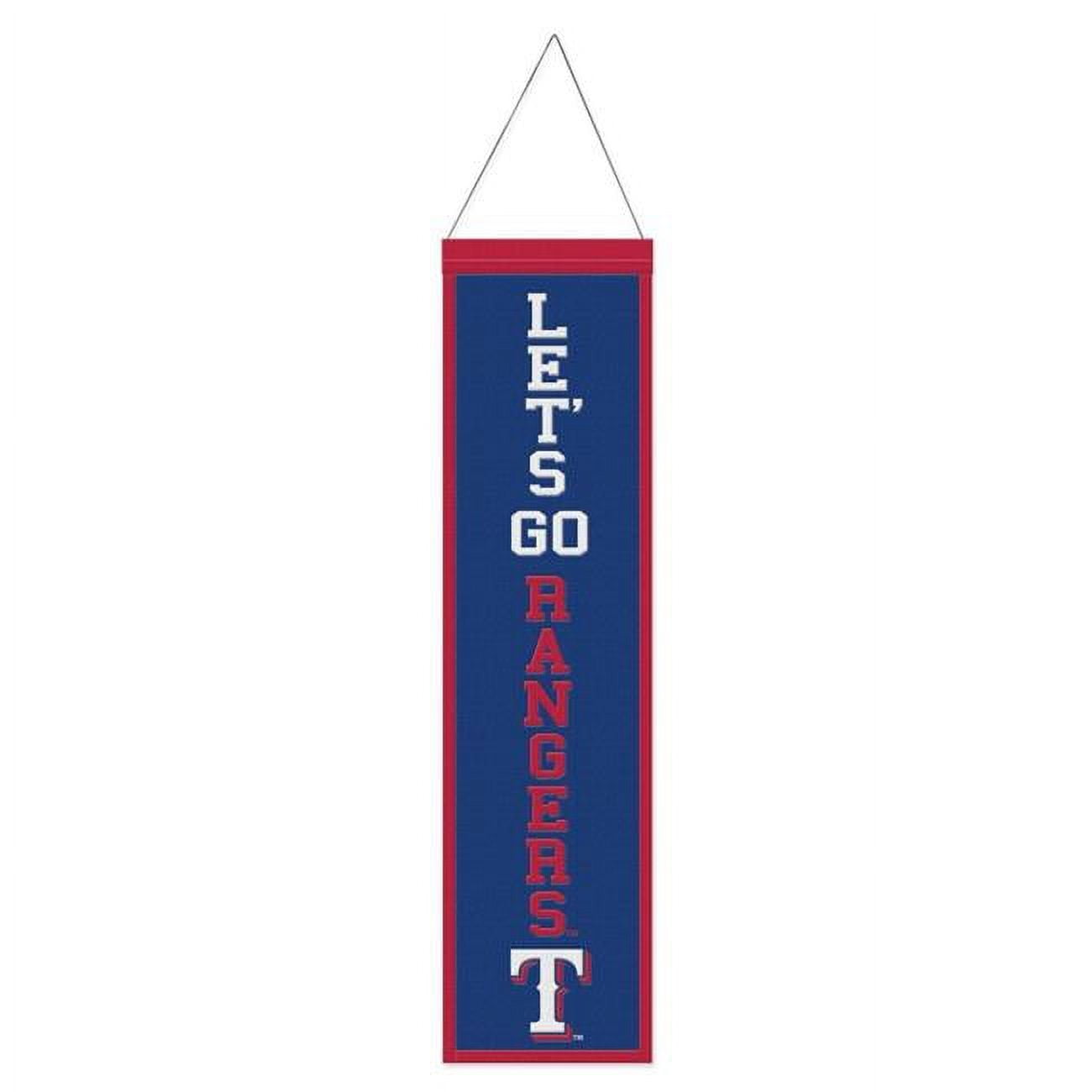 8 x 32 in. Heritage Slogan Design Texas Rangers Wool Banner
