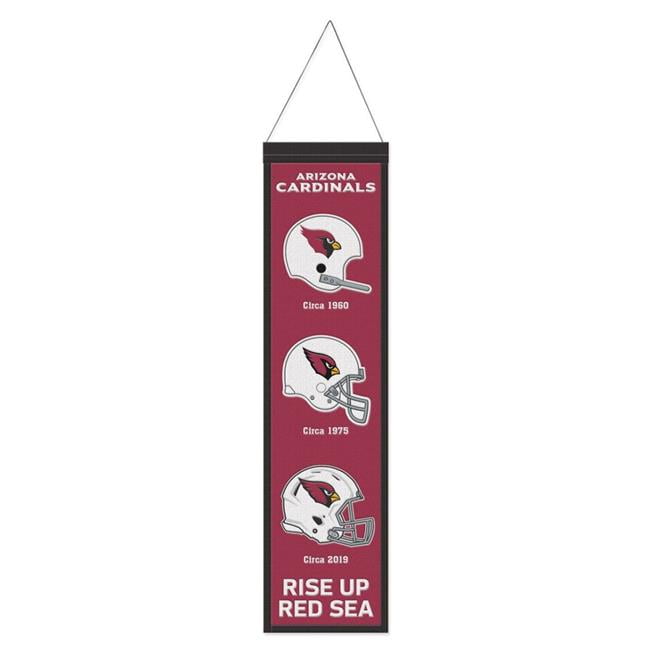 8 x 32 in. NFL Arizona Cardinals Wool Heritage Evolution Design Banner