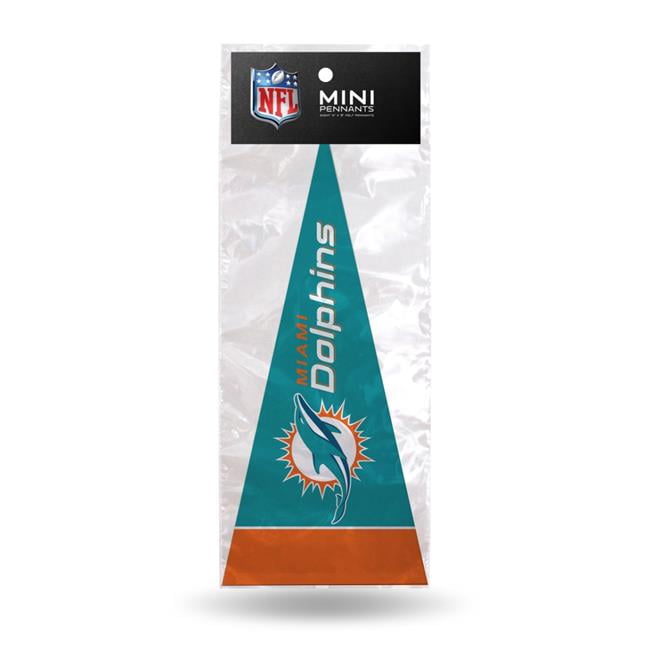4 x 9 in. Alternate Miami Dolphins Pennant Set - 8 Piece